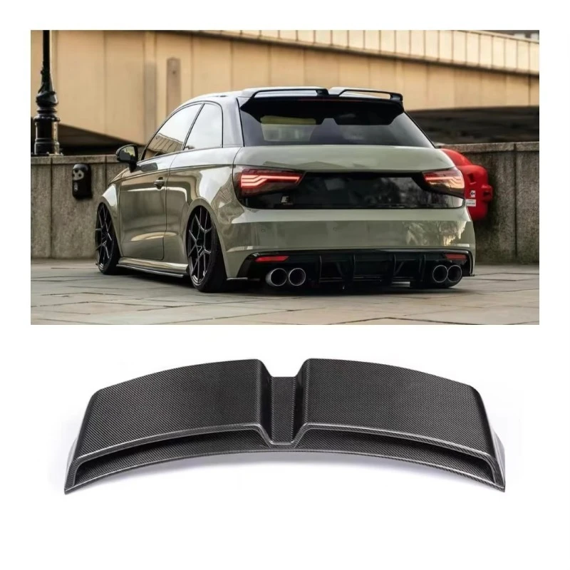 

High Quality Car Tuning Rear Roof Carbon Spoiler R18 Style for Audis A1 2011-2014