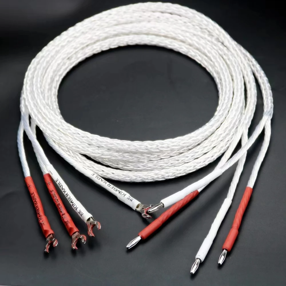 HiFi 8AG sterling silver speaker audio cable new 1 pair 16-core Speaker Cord Wire For Hi-fi Systems