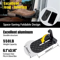 Auto Foldable Car Roof Rack Door Step Multifunction Latch Safety Hammer Hook Foot Pedal Aluminium Alloy Safety Kickstand