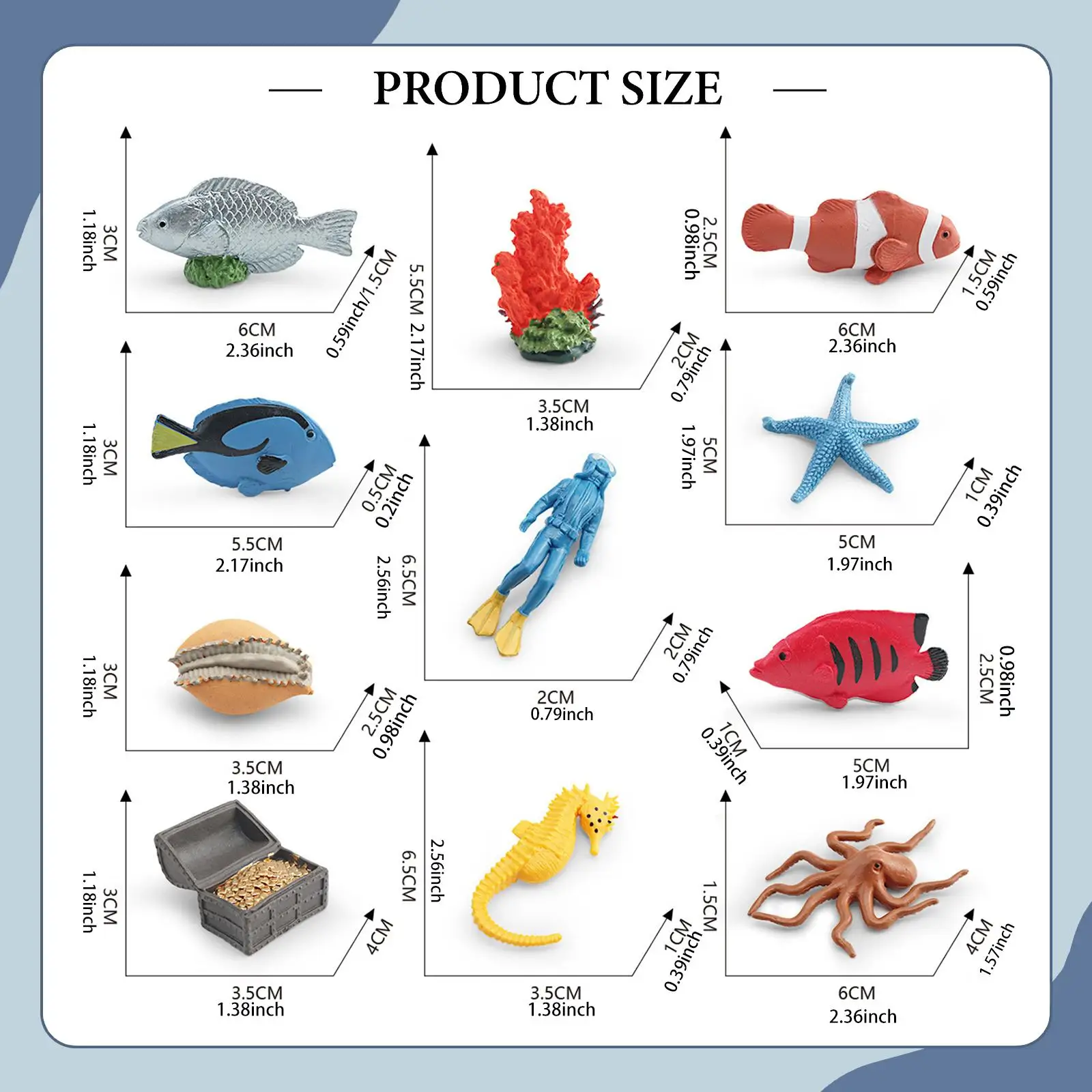 Sea Animal Figurine…