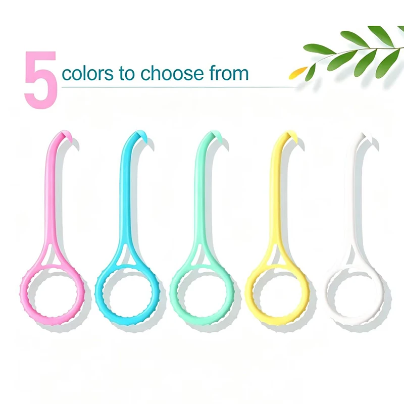 2 in 1 Aligner Remover Hook Tongue Cleaner Plastic Invisible Braces Retainer Removal Portable Oral Care Tool
