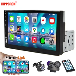 Hippcron Autoradio 1 Din MP5 Multimediaspeler Mirror Link HD 7 