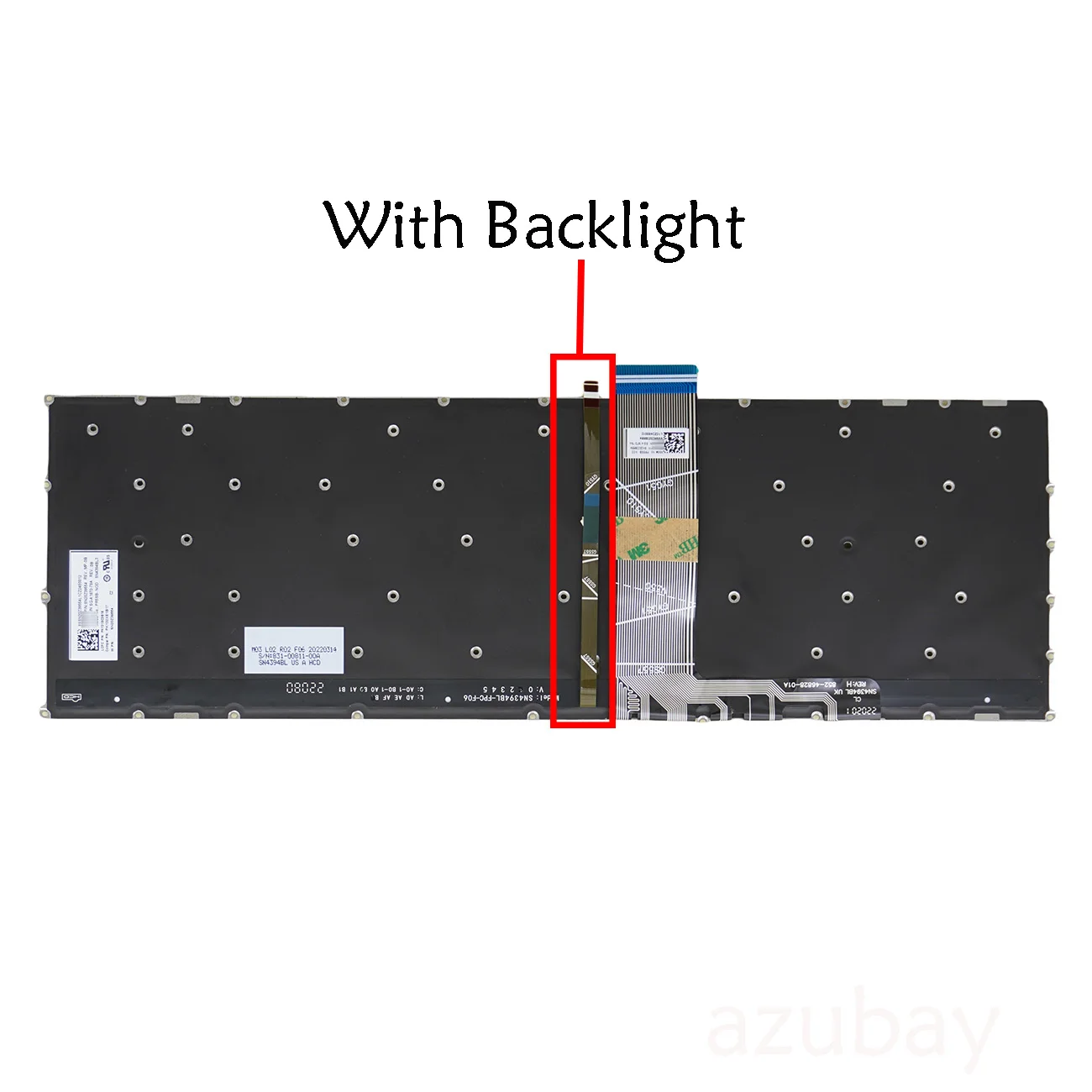 Backlit Keyboard For Lenovo Ideapad 3-15ADA6 3-15ALC6 3-15ITL6 3-17ADA6 3-17ALC6 3-17ITL6 FR AZERTY Italian UK Nordic Ukraine US