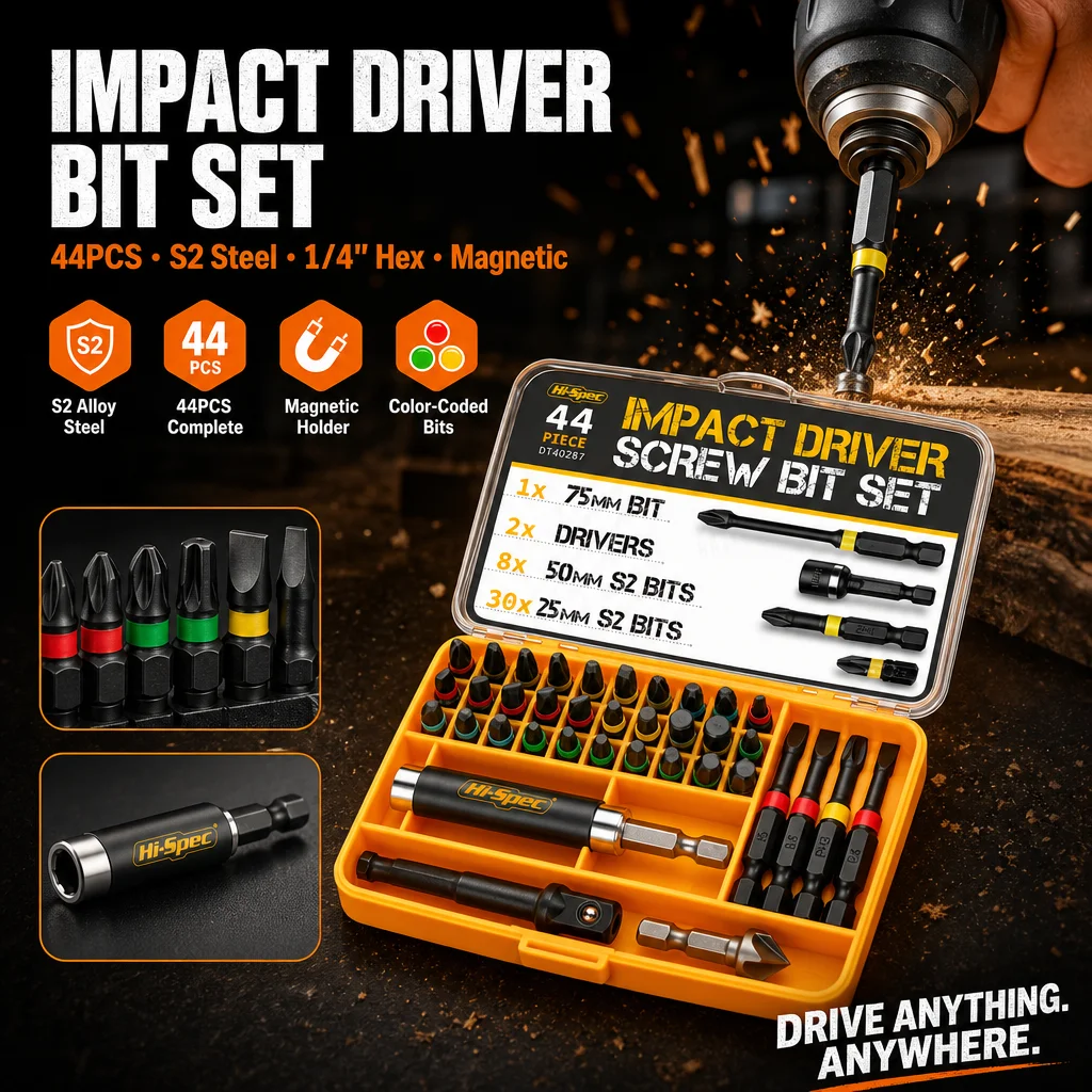 Hi‑Spec 44 Piece 1/4