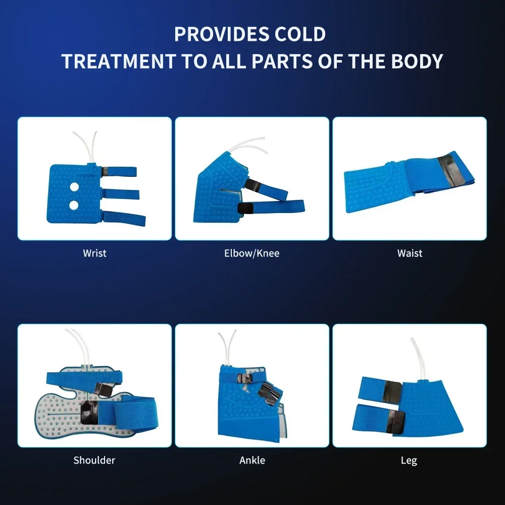 Hot And Cold  Therapy Machine Dual Full Leg Massage Sports Recovery  For Whole Foot Massage Cold Compression Therapy