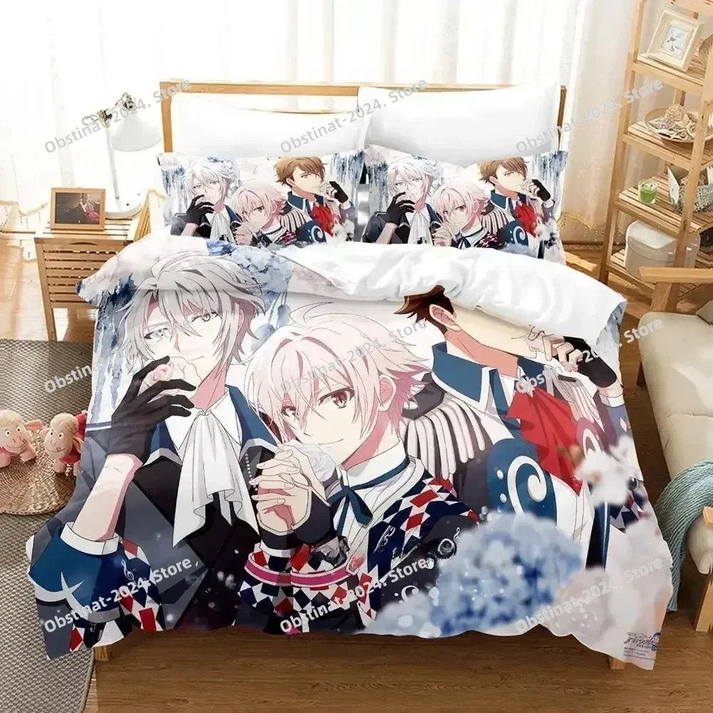 3D Anime Game IDOLiSH7 Bedding Set Single Twin Print Bed Set With Pillowcase Bed Duvet Cover Single Double Queen Super King Size