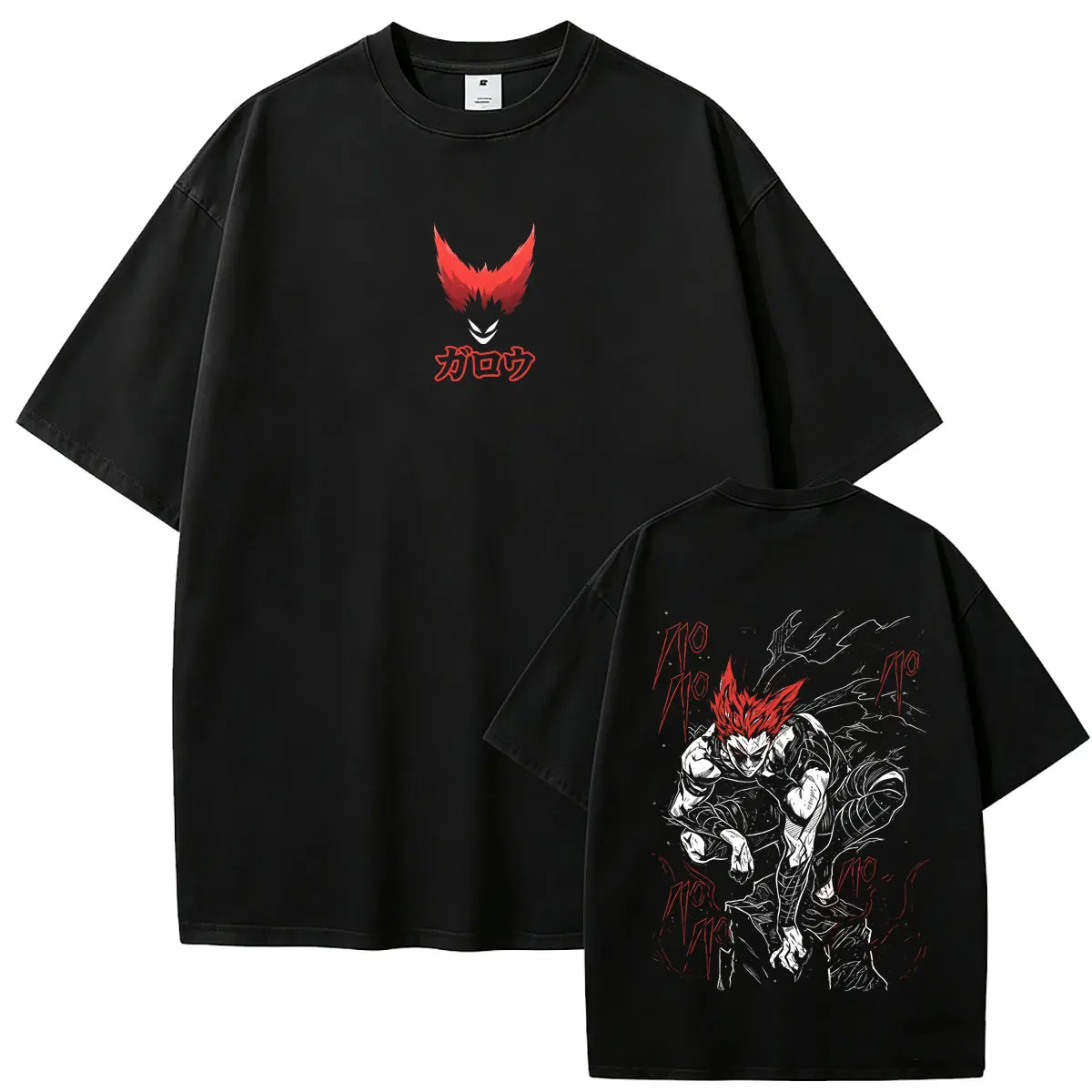 Hot Anime One Punch Man Graphic T-shirt Manga Garou Print Short Sleeve T Shirts Men Women Fashion Vintage Oversized Streetwear