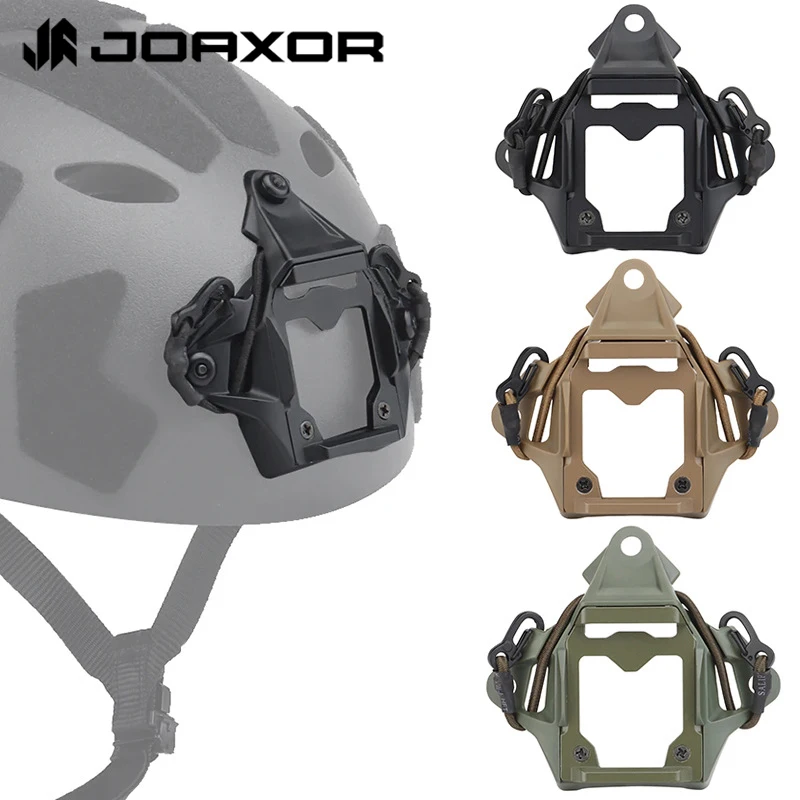 JOAXOR Fast SF High Cut Helmet NVG Mount Shroud Lightweight Airsoft Helmet Modular Bungee Shroud for L4G24 L4G19 NVG Mount