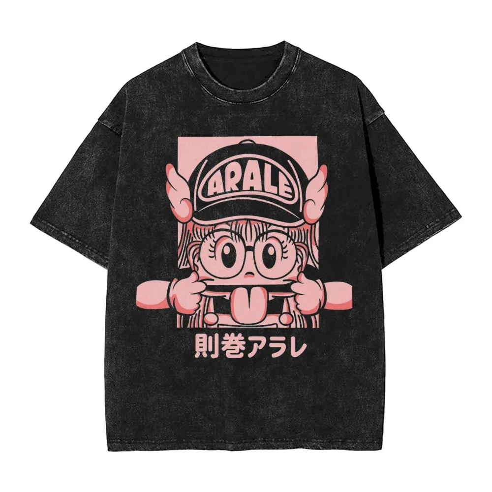 Übergroße Cosplay-Kostüme Dr.SLUMP 2026 Sommer Neues Produkt Y2K Street Hip Hop Retro Herren Washed T-Shirt