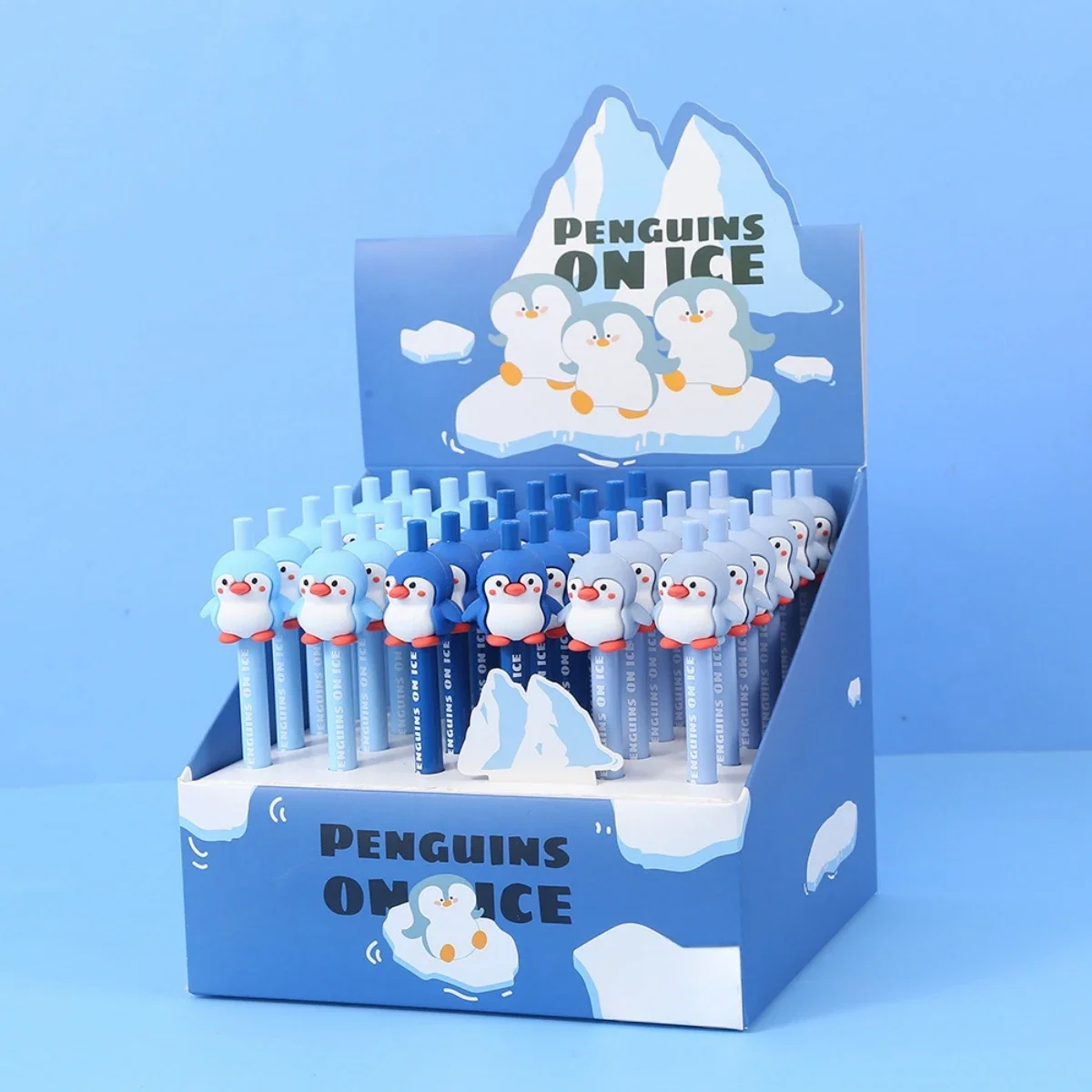 3 pcs/pack Penguin Mechanical Pencil Cute Pencil School Stationery Supplies Gift Cartoon Students Prize 0.5mm