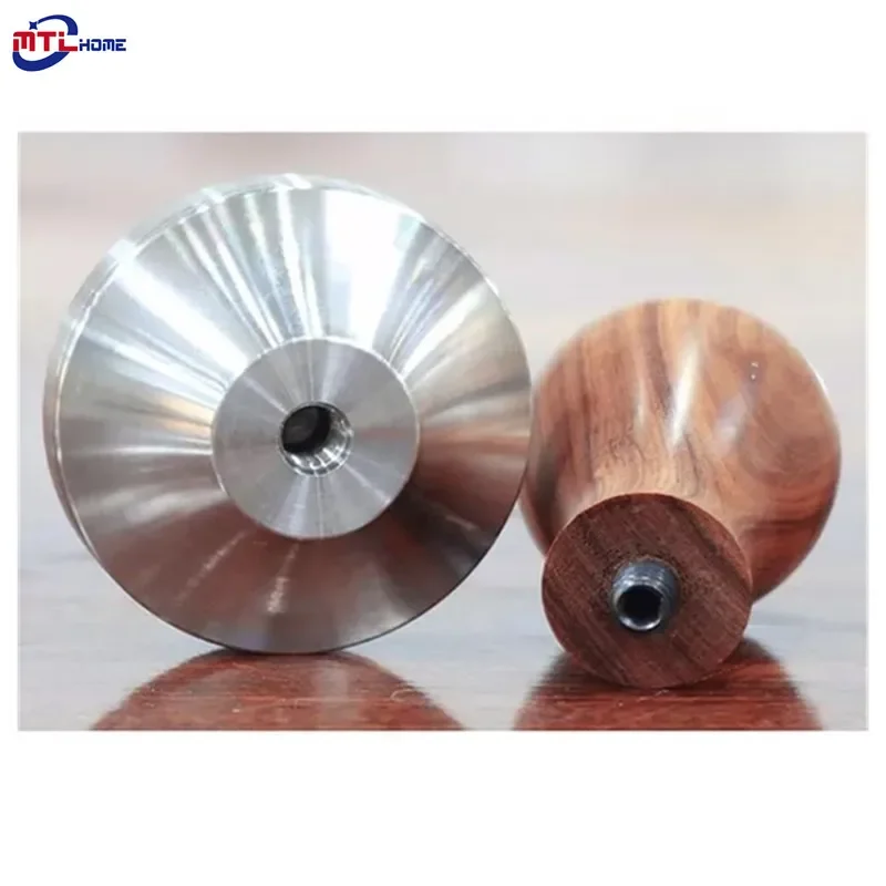 51/53/58/mm Coffee Tamper Barista Espresso Maker Grinder with 304 Stainless Steel Base Solid Wooden Handle مطحنة القهوة