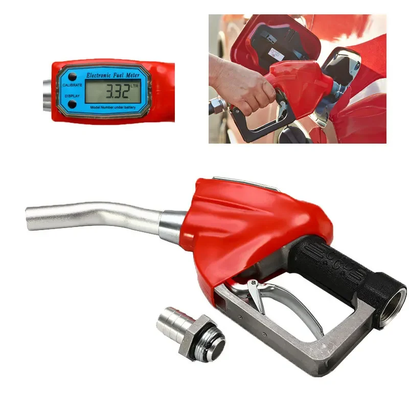 NEW Manual Digital Oil Diesels Kerosene Gasolines Nozzles Guns Heavy Duty Diesels Nozzle Guns Fuelings Nozzle Flows Meter