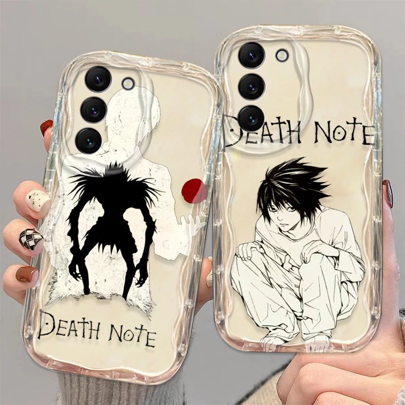 Anime Death Note Yagami Cover For S21 S23 S24 Ultra Plus FE A55 A35 A25 A05S A54 A53 A52 A33 A32 Wave Oil Phone Case