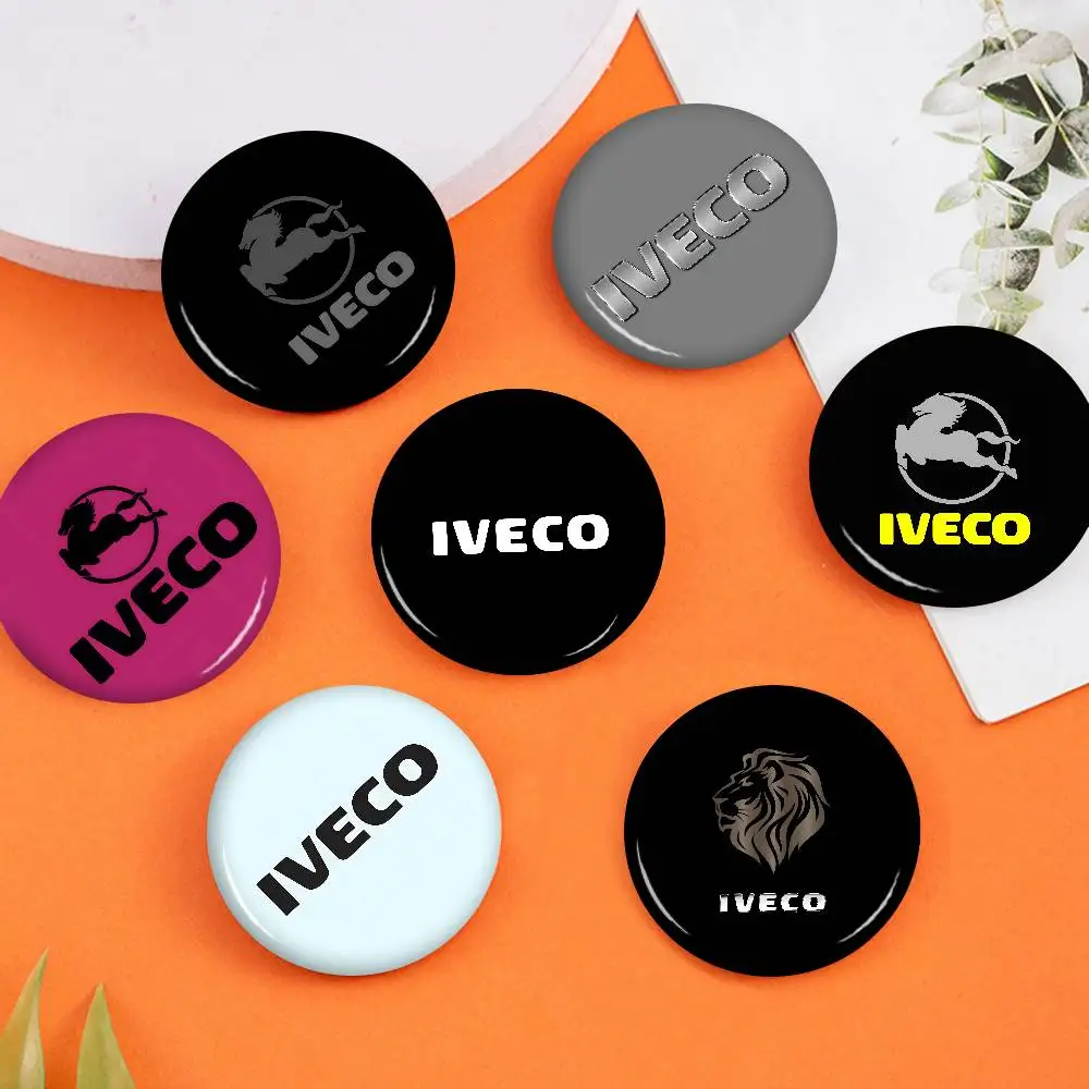 Commercial Vehicle Brand I-IvecoS 58mm Handmade Brooch Cartoon Cosplay Badge on Backpack Jewelry Accessories Gifts