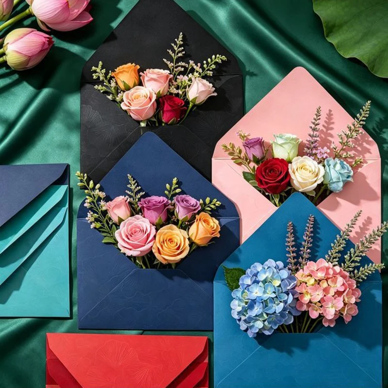 

20Pcs/Pack Creative Printed Envelopes 11x16.5cm Mini Paper Envelope 150gsm Greeting Card Packaging Envelope Decorative Supplies