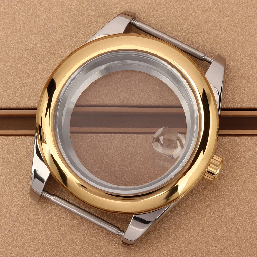 

NH35 Watch Case 36mm/39mm Silver Gold Stainless Steel Sapphire For NH35 NH36 Miyota 8215 28.5-29mm Dial Oyster Parts Watch Cases
