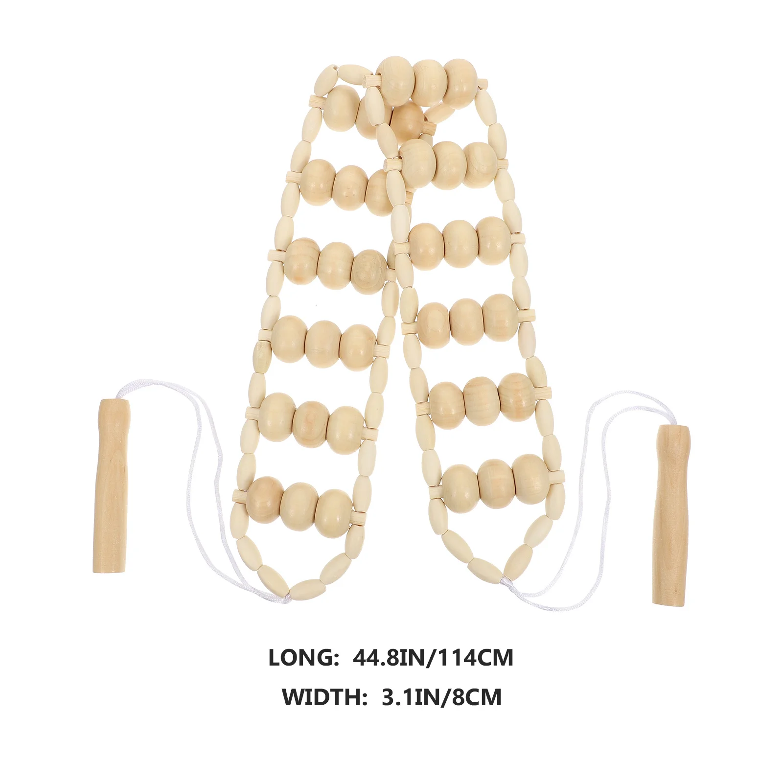 

1Pcs Wooden Back Massage Roller Rope Muscle Pain Relief Body Massager Tool for Neck Shoulder Arm Feet Improve Blood Circulation