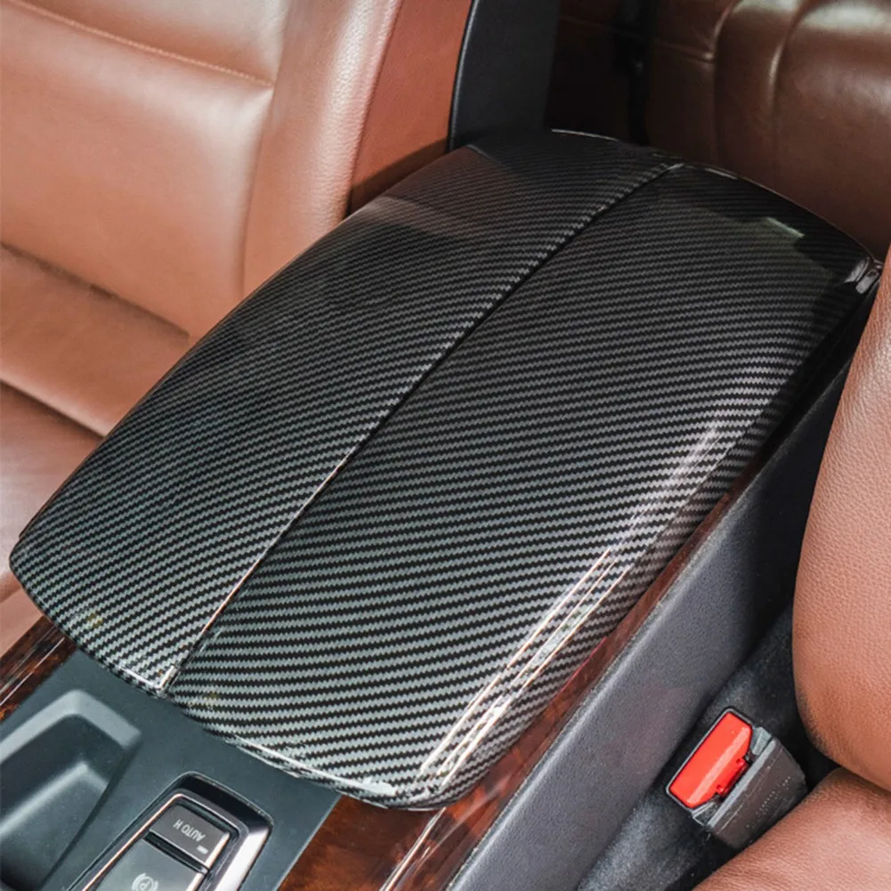 Car Storage Box กล่องแผงฝาครอบกล่องสำหรับ BMW X5 X6 E70 E71คอนโซลกลางตกแต่ง ABS Snap ประเภท