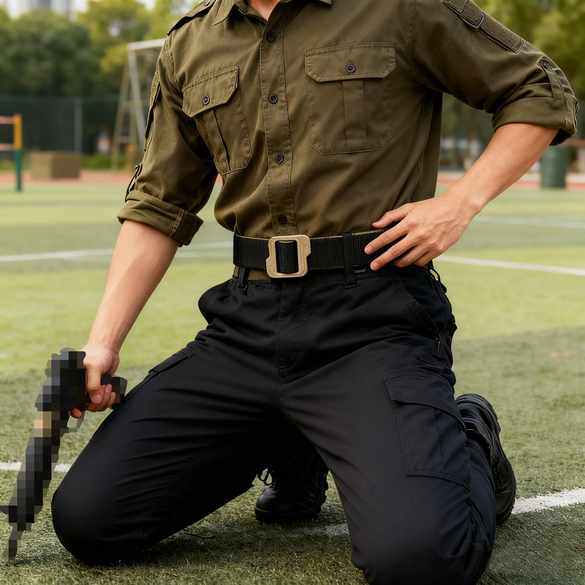 

Тактический двусторонний ремень Emersongear для охоты, страйкбола, походов и спорта EM5597