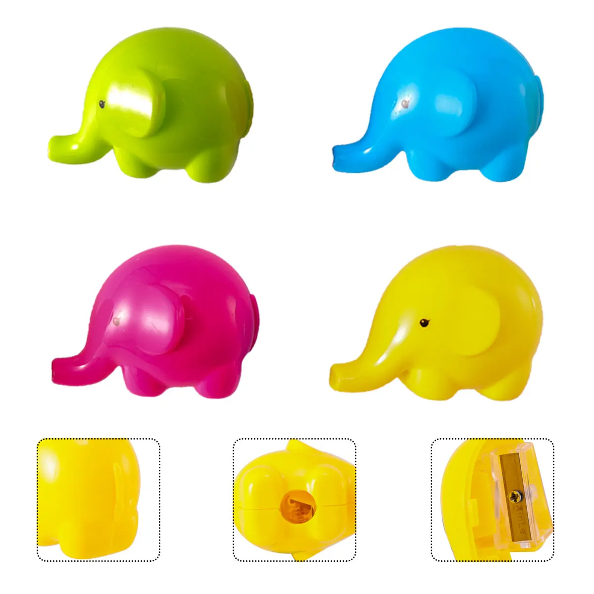 

12 Pcs Animal Shaped Pencil Sharpeners Lightweight Cartoon Design for Kids School Office Supplies Kawaii Gifts
