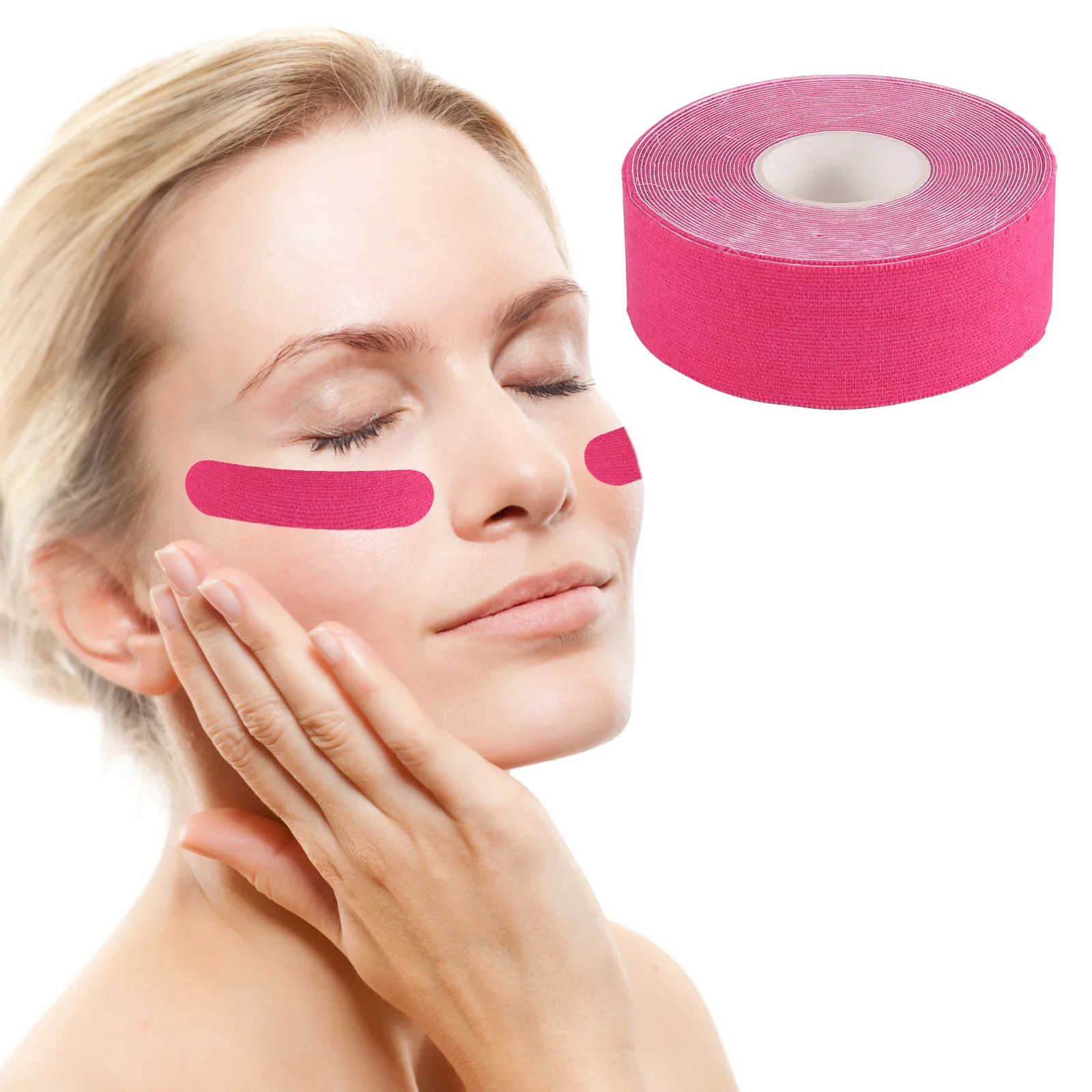 Kinesiology Tape Bandagem Elastica Face V Line Neck Eyes Lifting Wrinkle Remover Sticker Tape Skin Care 1pcs 2.5cm*5m