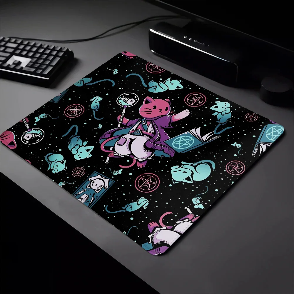 25x90 Kawaii computer mouse pad non-slip wear-resistant rubber bottom with stitched edge keyboard mat suitable for office/work