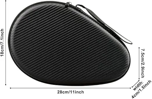 OEM ODM Custom Logo High Quality Waterproof Hard Shell Sport Storage Case Zipper Portable EVA Pingpong Bat Case Shock Proof