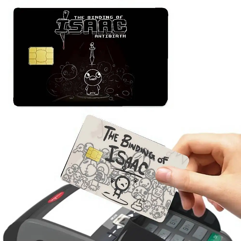 T-The Binding Of Isaac Cartoon Credit Card Skin Stickers For Bank Card Bus Metro Card Sticker Waterproof Women Gift