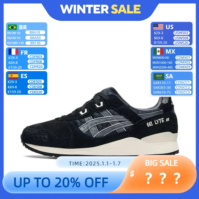 COSTS x Asics Gel-Lyte 3 Original Running Shoes Men and Women Breathable 2024 New Shoes