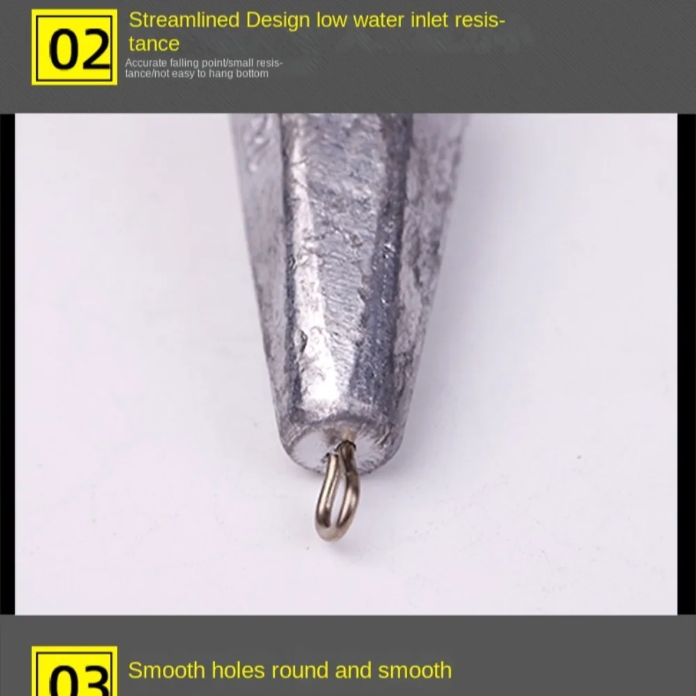 10g-200g Tail lead Sinker Fishing Lead concave bottom roadrunner tapering lead Sinkers  Lead Weights 10g-100g Fishing Tackle