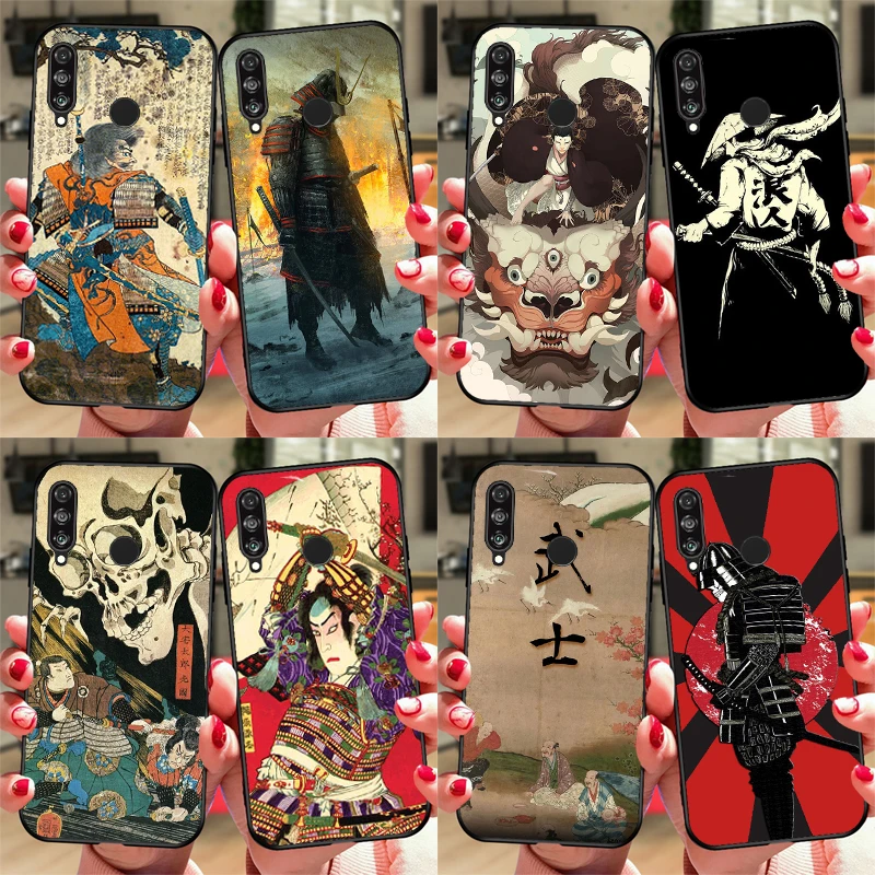 Japanese Samurai Art For Huawei Honor Magic 5 Lite X8 X9 X8a X9a 50 70 P20 P30 P40 P50 P60 Pro P Smart 2019 Case