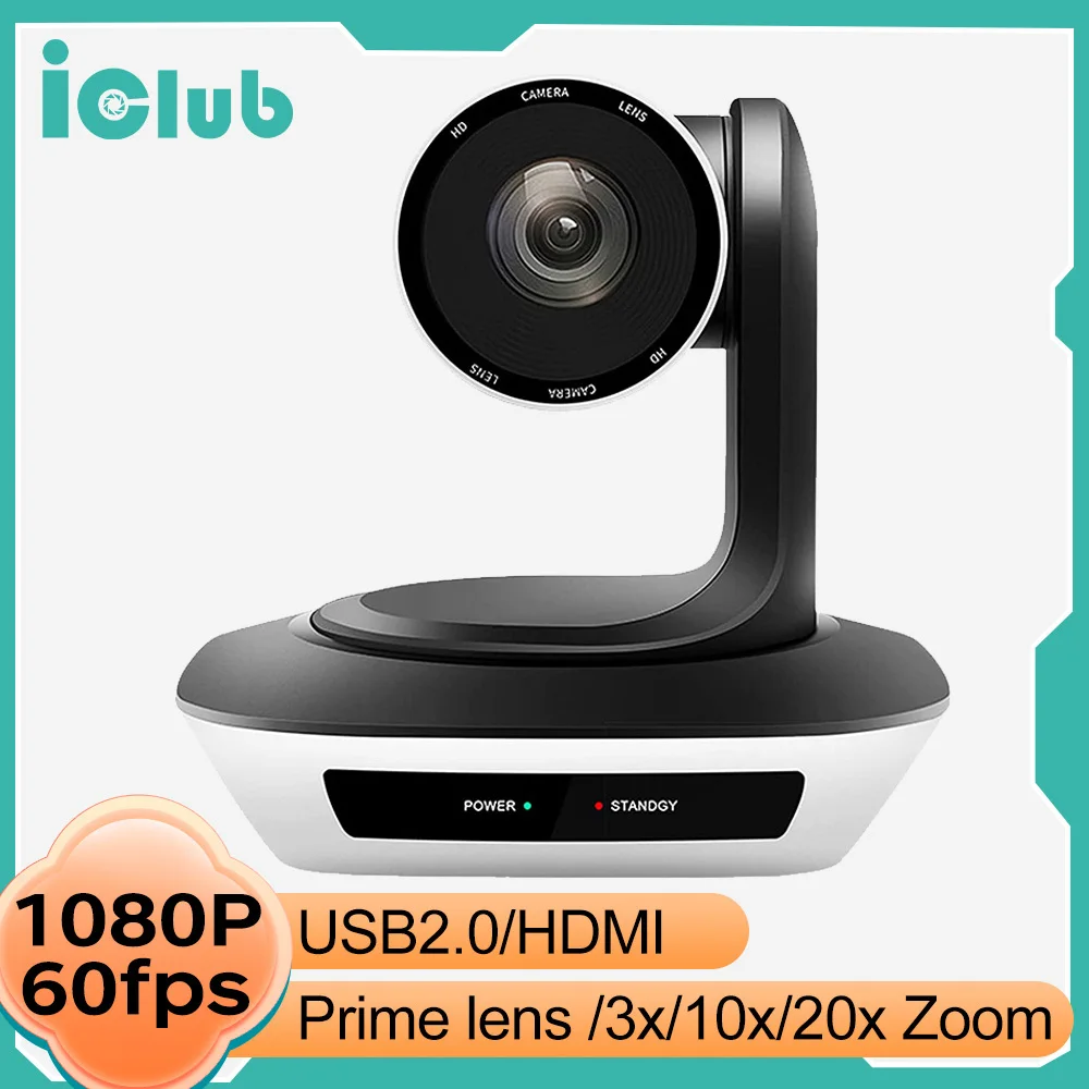 

FHD 1080p USB2.0 HDMI PTZ Video Conference Camera Prime lens 3x 10x 20x Optical Zoom Ptz Webcam for Meeting ,Skype ,Obs,Business