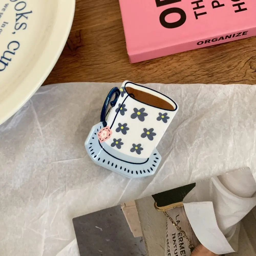 Creative Acetic Acid Acetate Hair Claw Flower Cute Coffee Cup Hair Clip Shark Clip Headdress Small Hair Claw Daily