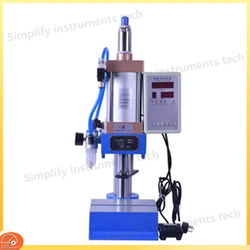 Small Single Column Pneumatic Press 120kg Adjustable Force Air Pressure 110V 220V Industrial Stamping Tool for
