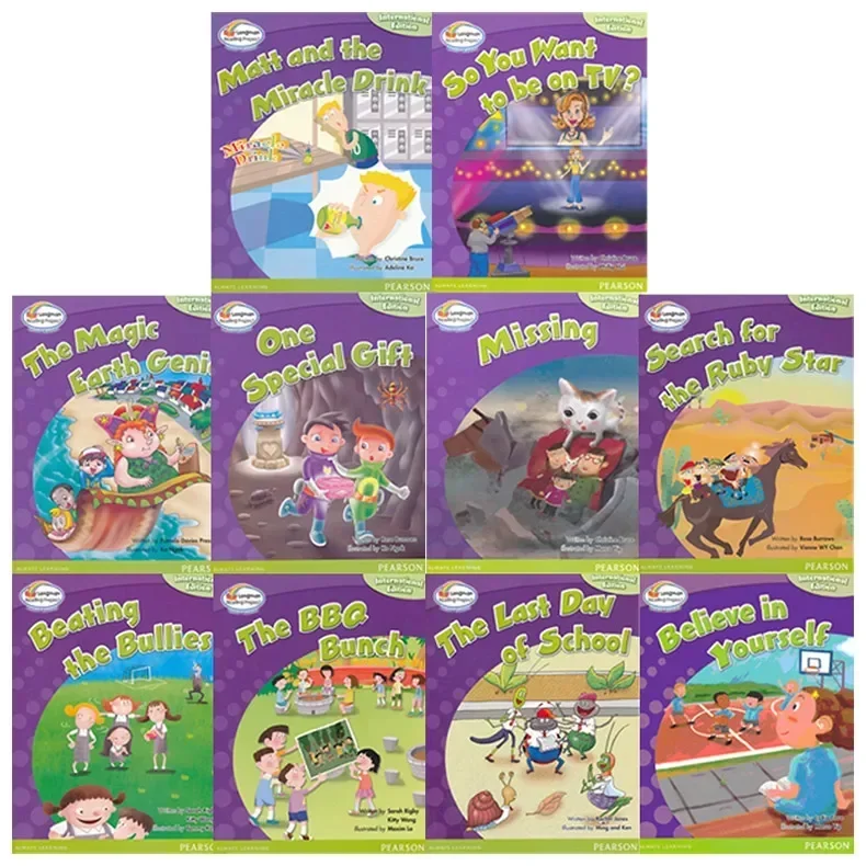 

10 ярких читателей 6, начальная школа, английская книга с картинками для чтения, тема классической истории, книги для внеклассного чтения