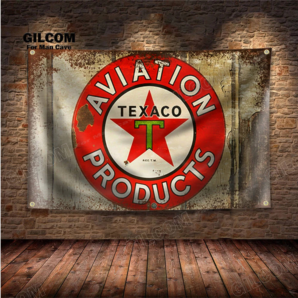Motor Oil Banner Flag Petroleum  Poster Wall Vintage Garage Decor Advertisement  Sign Pub Club Bar