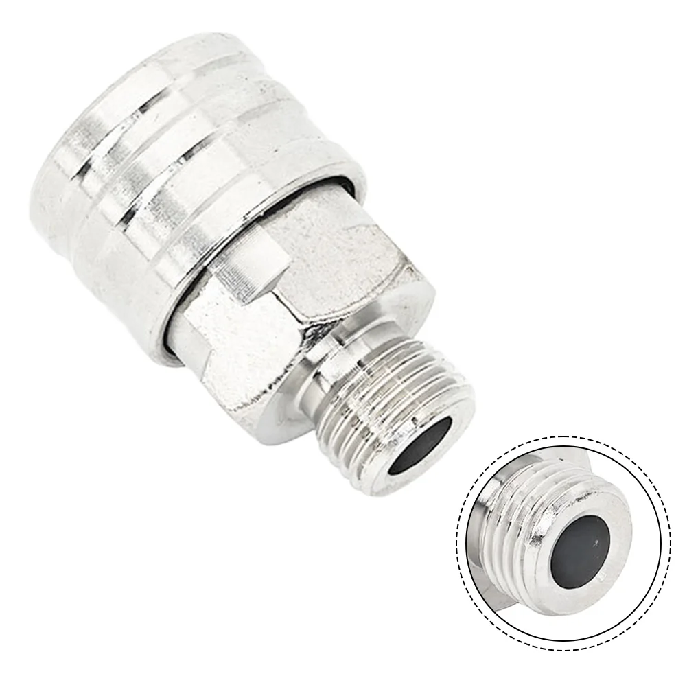 High Pressure 1/4 Inch Quick Connect Fitting with 12mm Inner Hole Stainless Steel for Washer and Cleaning Tools