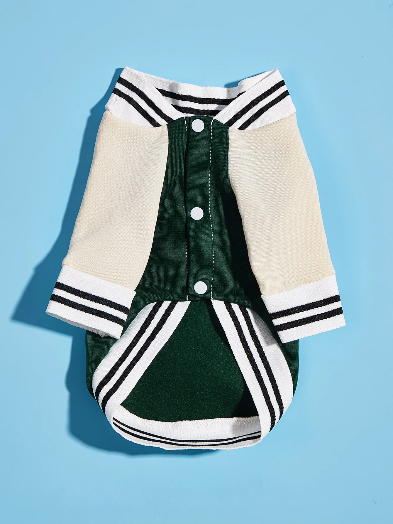 Pet clothes dog cat jacket warm and comfortable clothes with Eiffel Tower print green apricot patchwork new style