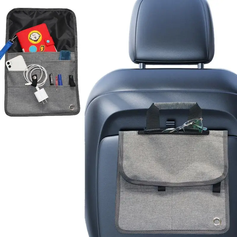 Airplane Seat Organizer Multifunctional Travel Gadget Car Backseat Holder Auto Storage Pockets Cover Toddlers Travel Accessories