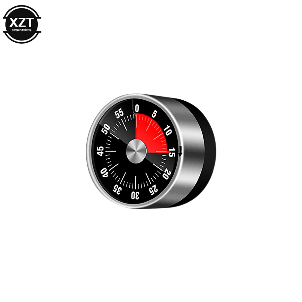 Creatieve magnetische roestvrijstalen timer Mechanische digitale kookwekker Koken Studie Fitness Countdown 60-minuten wekker