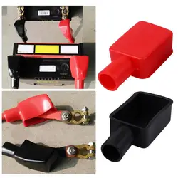 Battery Terminal Protective Cover Silicone Wire Connectors Caps Universal Battery Terminal Insulator For Automobile Accessories