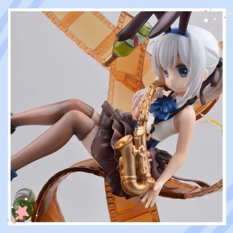 

Фигурка Chino Kafuu в стиле джаз из ПВХ, коллекционная статуэтка из аниме «Есть ли в этом мире кролик», в коробке, украшение для рабочего стола для фанатов аниме и манги