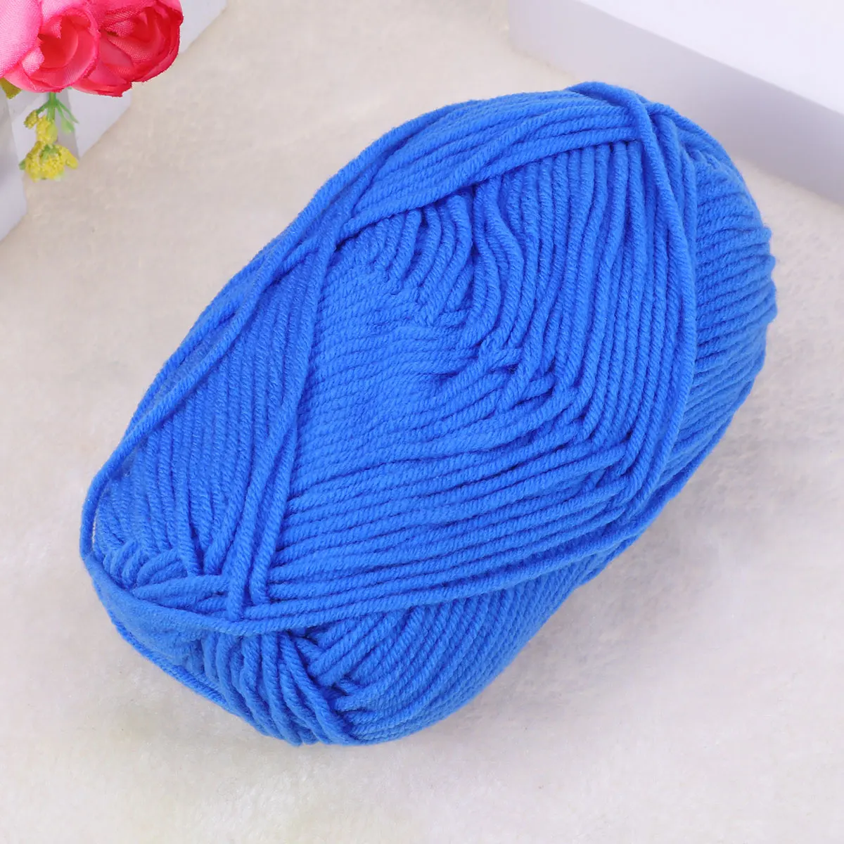 

50 G Chunky Knit Milk Cotton Yarn Knitting Coarse Wool Cream for Crocheting