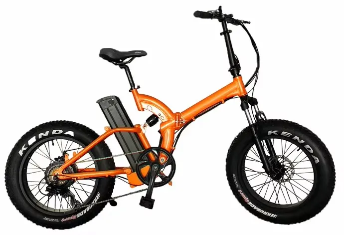 2025 48v 500w 20 inch full suspension fat tire folding electric bicycle / foldable commute ebike / electric commute bike