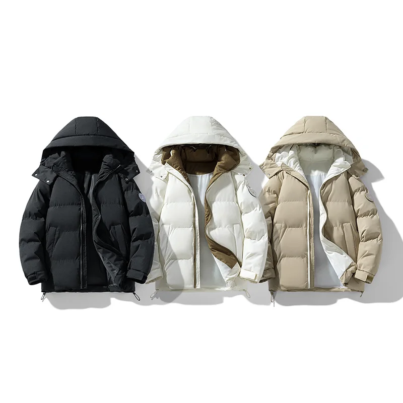 

Мужская зимняя куртка, хлопковое стеганое пальто, теплая парка, верхняя одежда, уличная мода, повседневная мужская одежда в корейском стиле