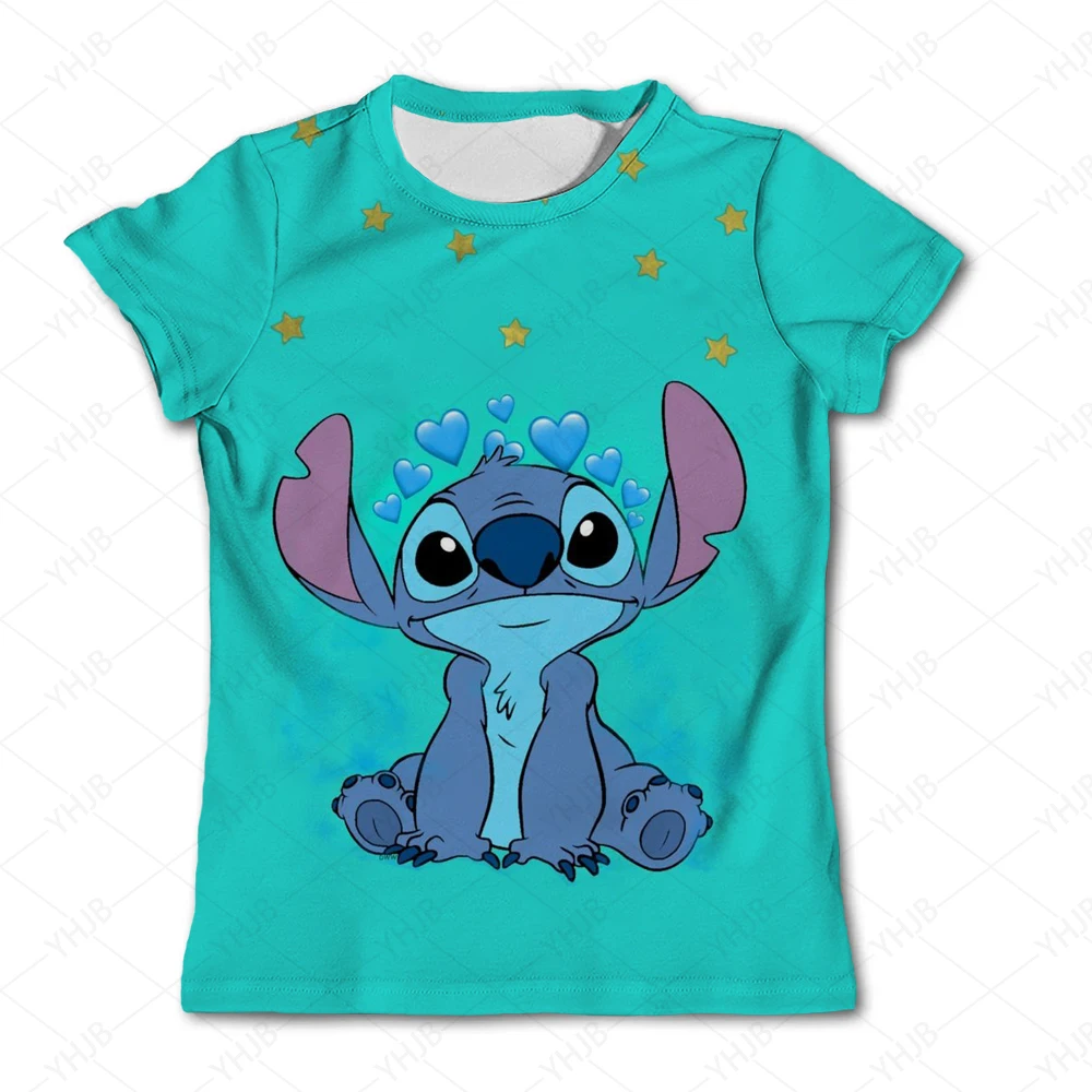 Jungen Mädchen neue Stich Cartoon T-Shirts Sommer Kinder Mode T-Shirts Kleidung Kinder 1-14 Jahre alt lässig Tops T-Shirts Kostüme