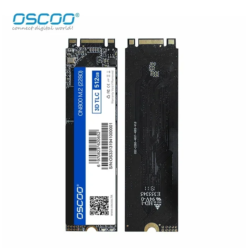 OSCOO SSD NGFF M.2 Notebook 1/5pcs 512GB 256GB SATA TLC SSD Large Capacity Solid State High Readi Writie Internal Ssd 550MBDrive