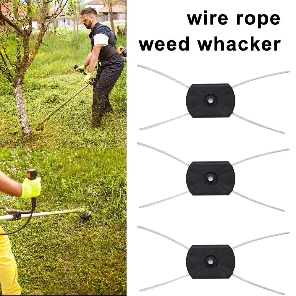

Steel Wire Line Trimmer Head Replacement Parts Gardening Accessory For Grass Cutting, Bush Cutting, Tree Branch Trimming
