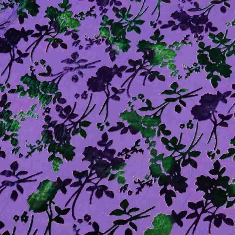 벨벳 브로케이드 비스코스 프린트 무늬가 있는 번트 패브릭 나이트가운 드레스 치파오