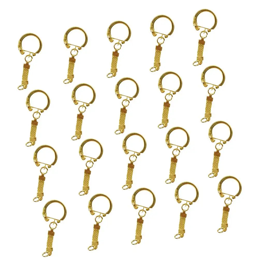 20Pcs 38Mm Split Ri…